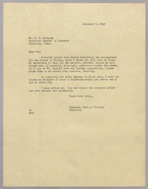 [Letter from I. H. Kempner to E. S. Holliday, December 7, 1949]