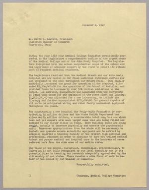 [Letter from I. H. Kempner to David C. Leavell, December 2, 1949]