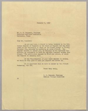 [Letter from I. H. Kempner to A. R. Campbell, December 6, 1949]