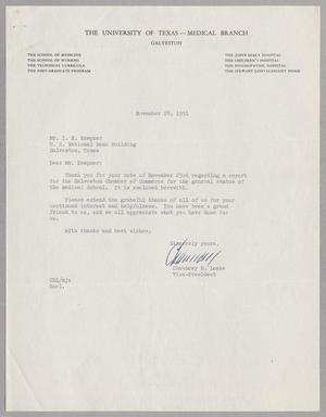 [Letter from Chauncey D. Leake to I. H. Kempner, November 28, 1951]