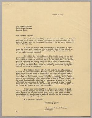 [Letter from I. H. Kempner to Howard Carney, March 5, 1951]