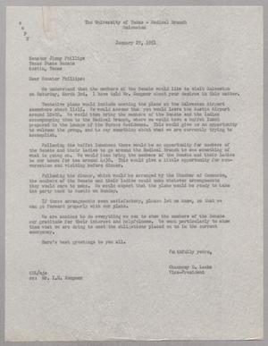[Three copies of a Letter from Chauncey D. Leake to Jimmy Phillips, January 29, 1951]