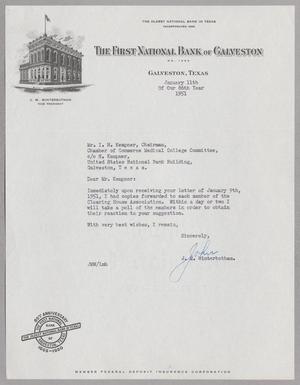 [Letter from J. M. Winterbotham to I. H. Kempner, January 11, 1951]