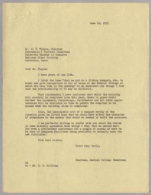 [Letter from I. H. Kempner to A. T. Whayne, June 18, 1953]