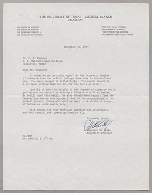 [Letter from Chauncey D. Leake to I. H. Kempner. November 30, 1953]