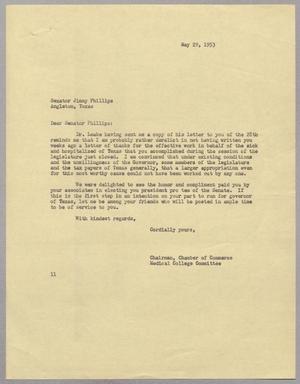 [Letter from I. H. Kempner to Jimmy Phillips, May 29, 1953]