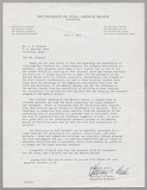 [Letter from Chauncey D. Leake to I. H. Kempner, July 7, 1954]
