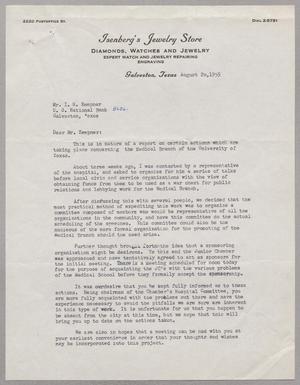 [Letter from Irving D. Clark to Isaac H. Kempner, August 26, 1955]
