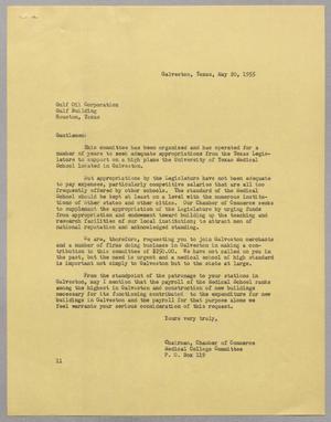 [Letter from Isaac H. Kempner to the Gulf Oil Corporation, May 20, 1955]