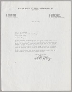 [Letter from H. W. Paley to Isaac H. Kempner, June 3, 1955]