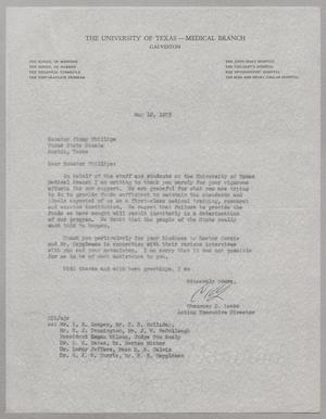 [Letter from Chauncey D. Leake to Jimmy Phillips, May 12, 1955]
