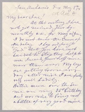 [Letter from Herman Cohen to Ike Kempner, May 8, 1954]