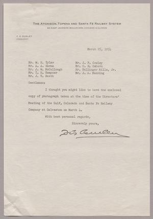 [Letter from Atchison, Topeka and Santa Fe Railway Company, February 2, 1954]