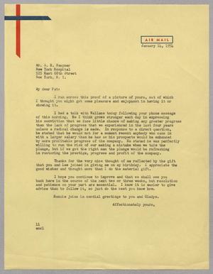 [Letter from I. H. Kempner to Stanley E. Kempner, January 14, 1954]