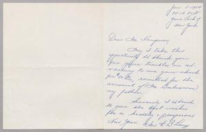 [Handwritten Letter from Mrs. I. B. Lang to I. H. Kempner, January 5, 1954]