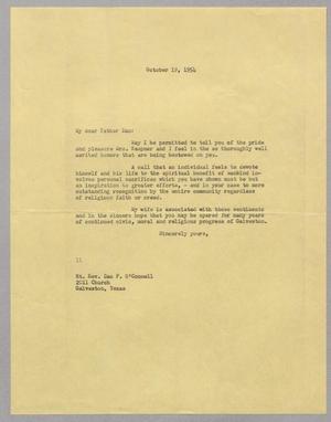 [Letter from I. H. Kempner to Dan P. O'Connell, October 19, 1954]