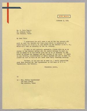 [Letter from I. H. Kempner to H. Gale Rogers, October 5, 1954]