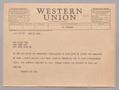 Thumbnail image of item number 1 in: '[Telegram from Henrietta and Isaac H. Kempner to Mrs. Louis Tim, January 13, 1954]'.