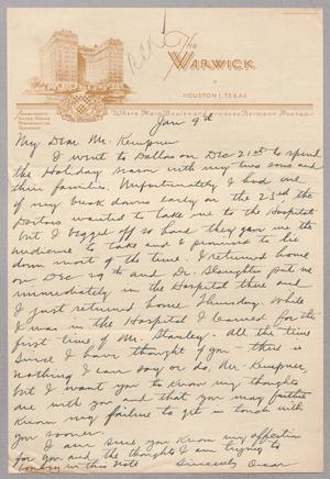 [Letter from Oscar R. Armstrong to I. H. Kempner, January 9, 1955]
