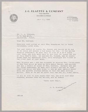 [Letter from J. G. Blaffer to I. H. Kempner, July 11, 1955]