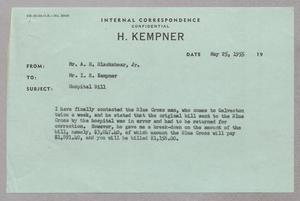 [Letter from A. H. Blackshear Jr. to I. H. Kempner, May 25, 1955]