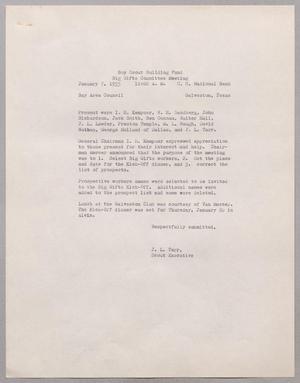 [Letter from Boy Scouts of America, January 7, 1955]