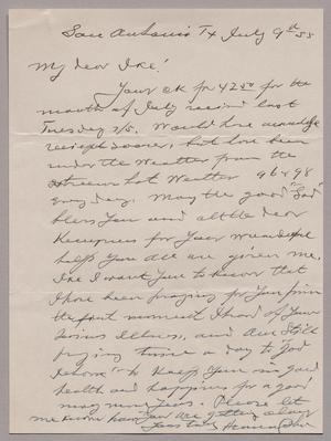 [Letter from Herman Cohen to I. H. Kempner, July 9, 1955]