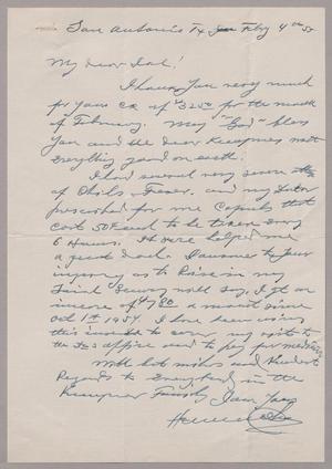 [Letter from Herman Cohen to I. H. Kempner, February 4, 1955]