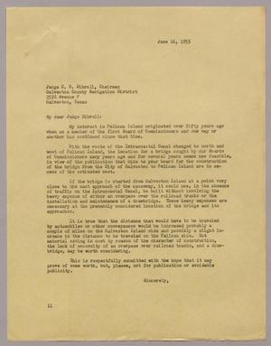 [Letter from I. H. Kempner to Judge C. G. Dibrell, June 16, 1955]
