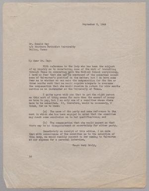 [Two copies of a Letter from I. H. Kempner to Donald Day, September 9, 1944]