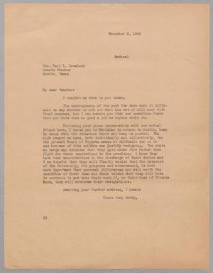 [Letter from I. H. Kempner to Karl L. Lovelady, November 2, 1944]