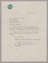 Primary view of [Letter from Grumman Aircraft Engineering Corporation to Mrs. Henrietta B. Kempner, April 14, 1955]