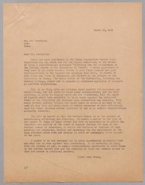 [Letter from I. H. Kempner to Abe Rosenberg, March 17, 1945]