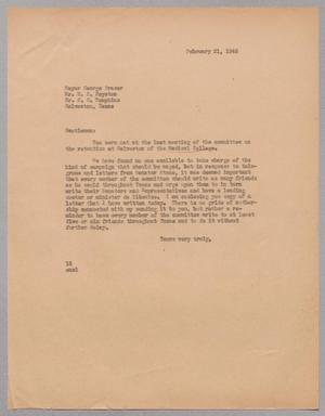 [Letter from I. H. Kempner to Mayor George Fraser, M. H. Royston and J. G. Tompkins, February 21, 1945]