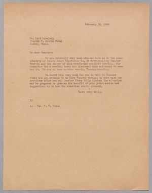[Letter from I. H. Kempner to Karl Lovelady, February 14, 1945]