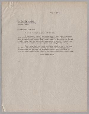 [Letter from I. H. Kempner to Karl L. Lovelady, May 7, 1945, #2]