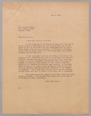 [Letter from I. H. Kempner to Rosella Werlin, May 1, 1945]