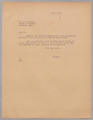 [Letter from Isaac Herbert Kempner to E. S. Holliday, May 1, 1945]