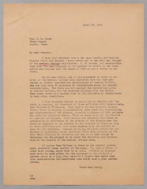 [Letter from I. H. Kempner to W. E. Stone, April 27, 1945]