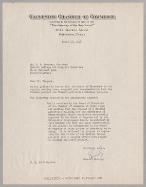 [Letter from E. S. Holliday to I. H. Kempner, April 16, 1948]