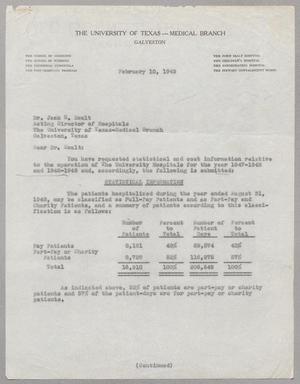 [Letter from E. N. Cappleman to Jack R. Ewalt, February 10, 1949]
