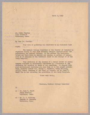 [Letter from I. H. Kempner to Sonia Findlay. March 9, 1949]