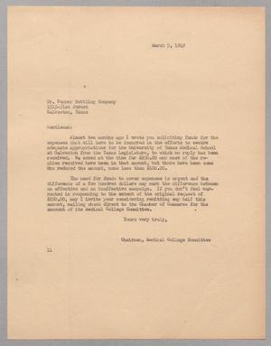 [Letter from Isaac H. Kempner to the Dr. Pepper Bottling Company, March 5, 1949]