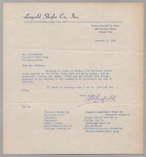 [Letter from N. E. Leopald to I. H. Kempner. January 6, 1949]