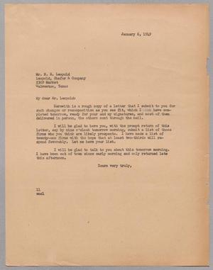 [Letter from Isaac H. Kempner to N. E. Leopold, January 6, 1949]