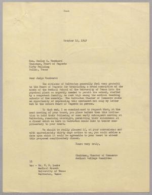 [Two Copies of a Letter from I. H. Kempner to Dudley K. Woodward, October 12, 1949]