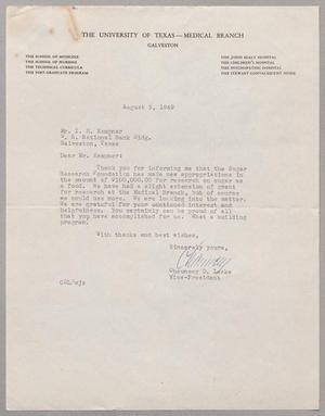 [Letter from Chauncey D. Leake to I. H. Kempner, August 5, 1949]
