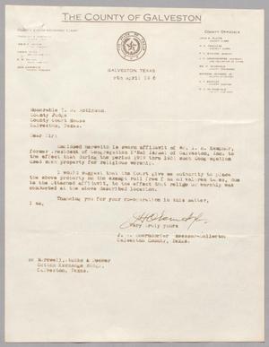 [Letter from J. H. Oberndorfer to Theodore R. Robinson, March 20, 1956]