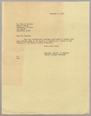 [Letter from Isaac Herbert Kempner to John B. Truslow, December 4, 1956]