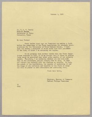 [Letter from Isaac H. Kempner to G. A. W. Currie, October 1, 1956]